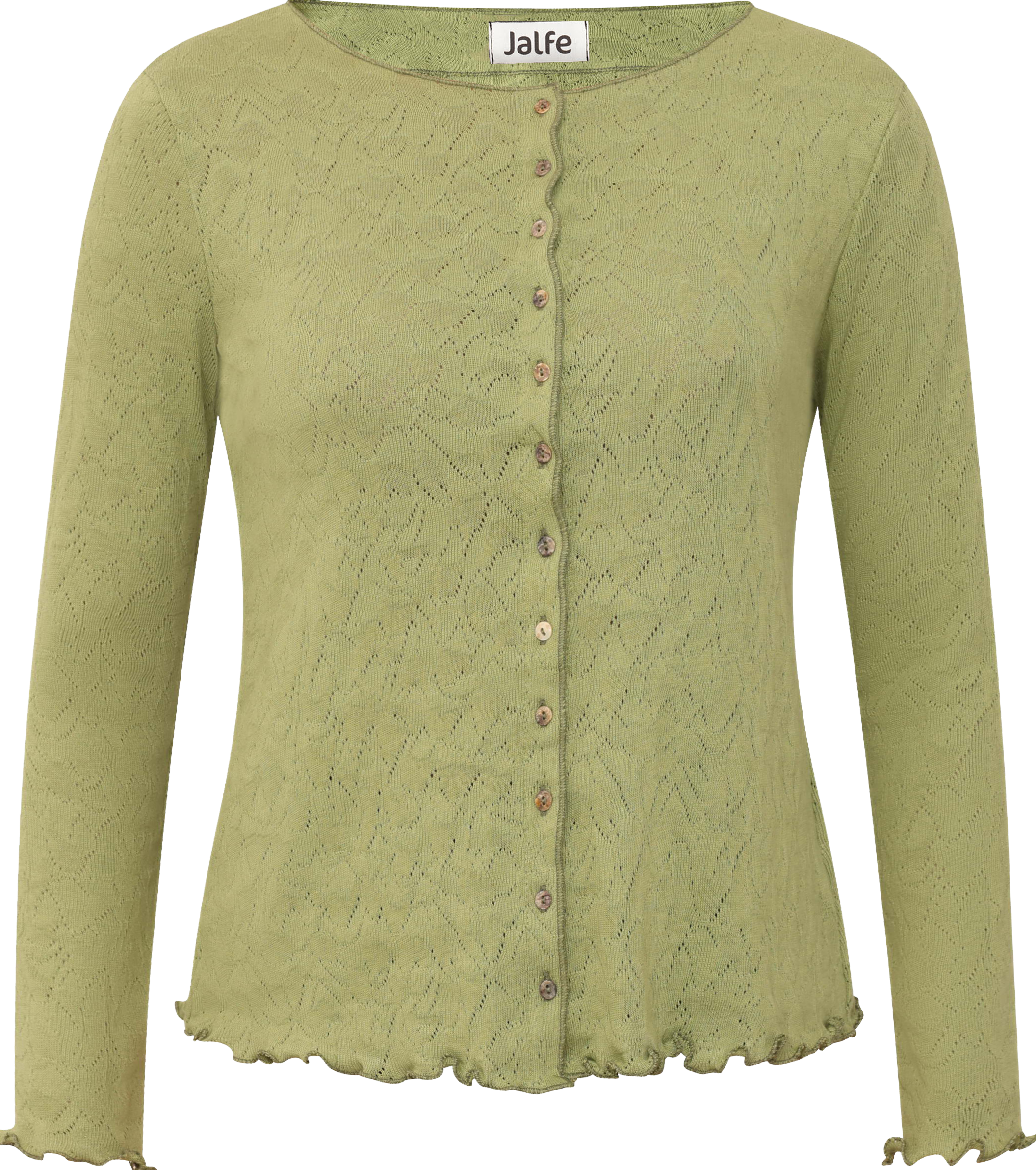 Cardigan jacquard organic cotton